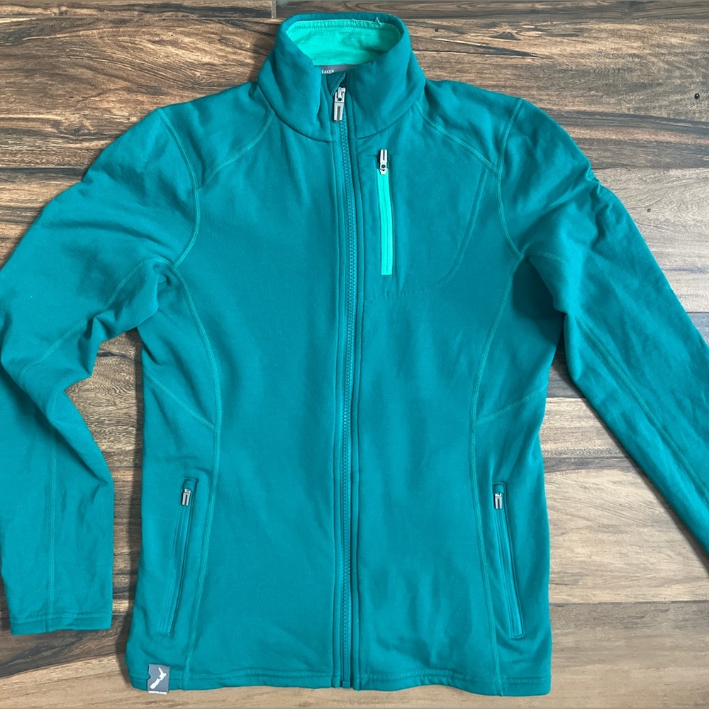 Icebreaker Merino Wool long sleeve zip jacket- size small